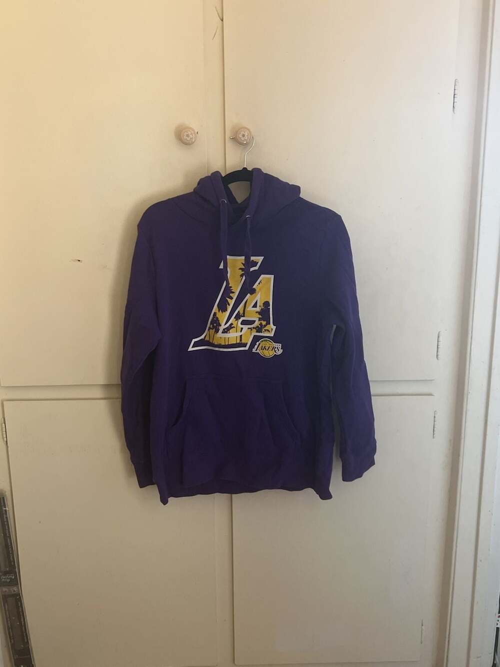 Fanatics Los Angeles Lakers Palm Tree Logo Youth  Large Hoodie Purple